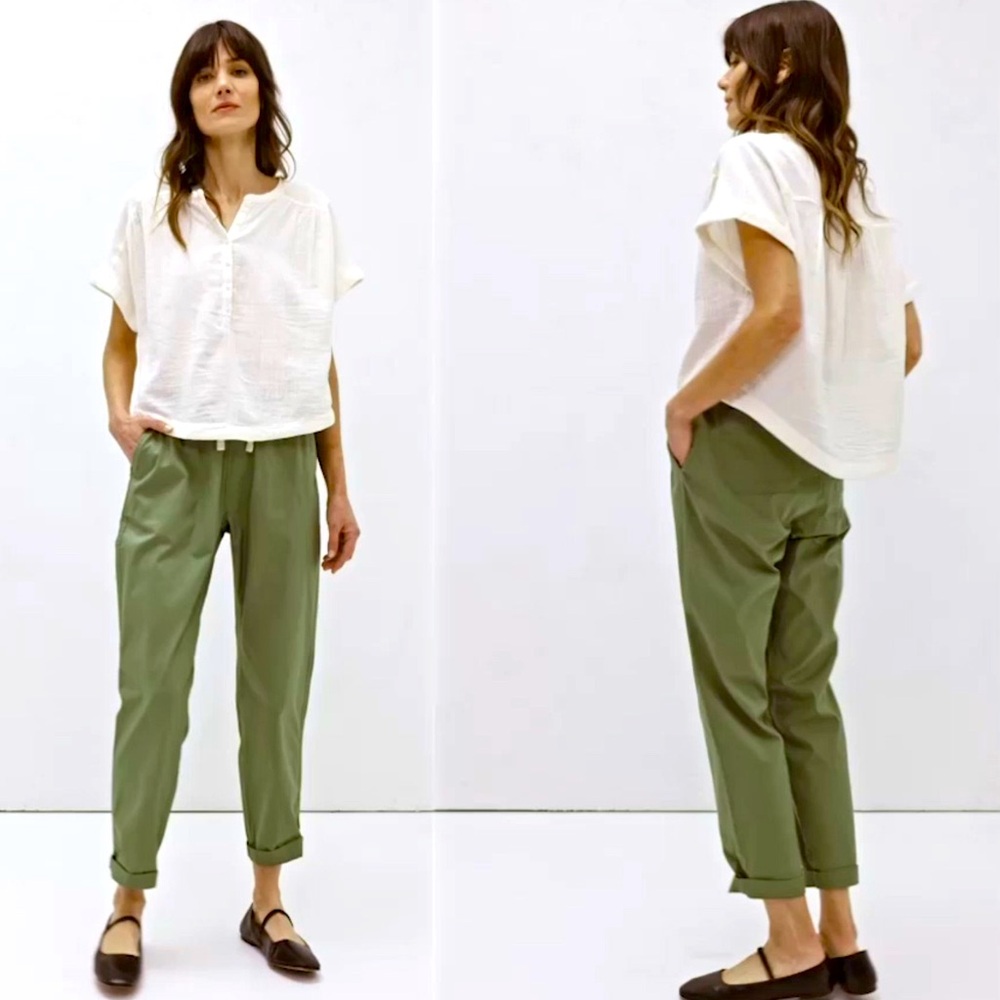 Pact Green Daily Twill Pants Relaxed Fit